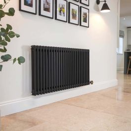 Ecostrad Allerton TriQ WiFi Horizontal Double Column Electric Radiator - Anthracite
