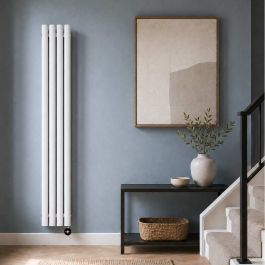 Ecostrad Allora TriQ WiFi Vertical Designer Electric Radiator - White