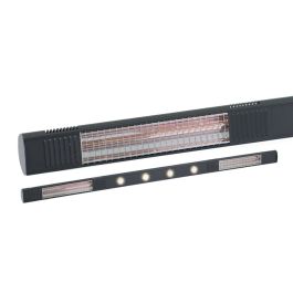 Burda Term 2000 IP65 Infrared Patio Heater & Lighting - Black 4kW