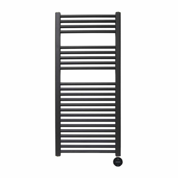 Ecostrad Fina-E iQ WiFi Electric Towel Rail - Black 300w (500 x 1100mm) photo