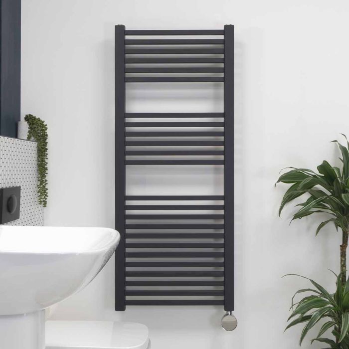 Ecostrad Cube iQ WiFi Electric Towel Rails - Anthracite photo