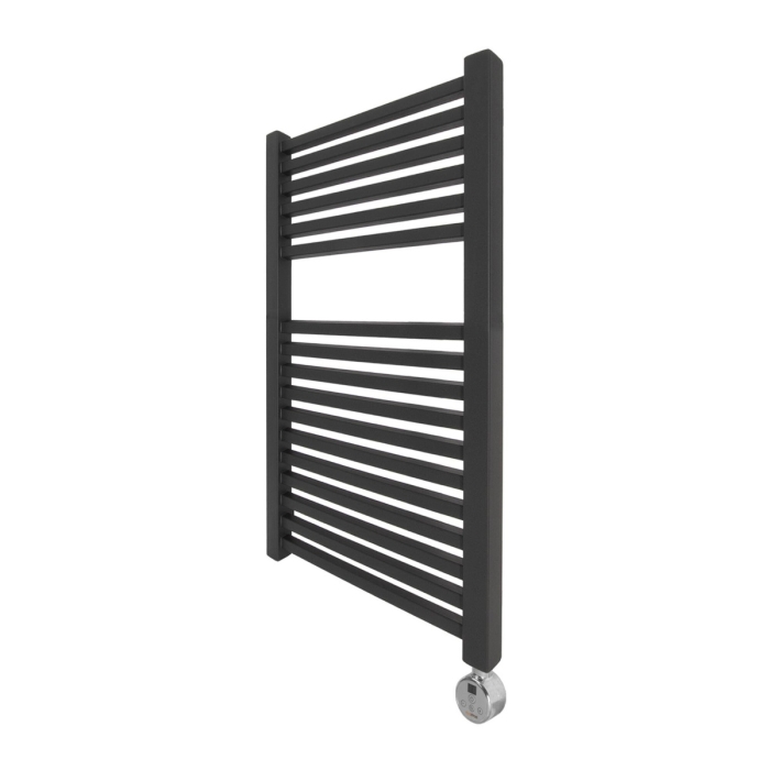 Ecostrad Cube Thermostatic Towel Rail - Anthracite 400w (500 x 800mm) photo