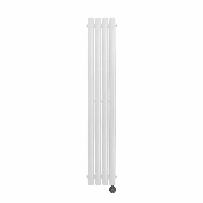 Ecostrad Allora iQ WiFi Vertical Designer Electric Radiator - White Double Panel 1200w (236 x 1780mm) photo