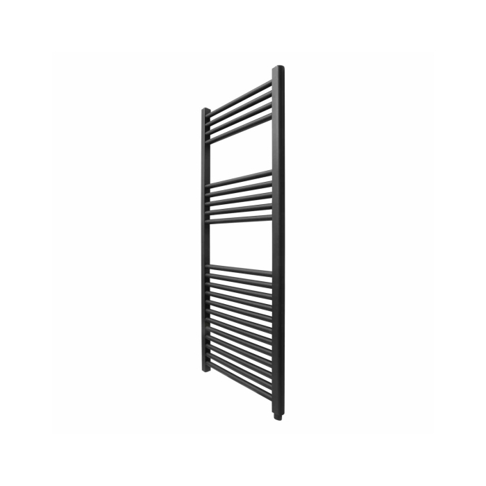 Ecostrad Fina-E Electric Towel Rail - Black 300w (500 x 1100mm) photo