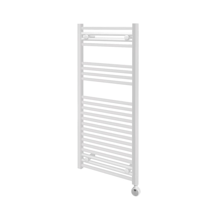 Ecostrad Fina-E Thermostatic Electric Towel Rail - White 300w (500 x 1100mm) photo