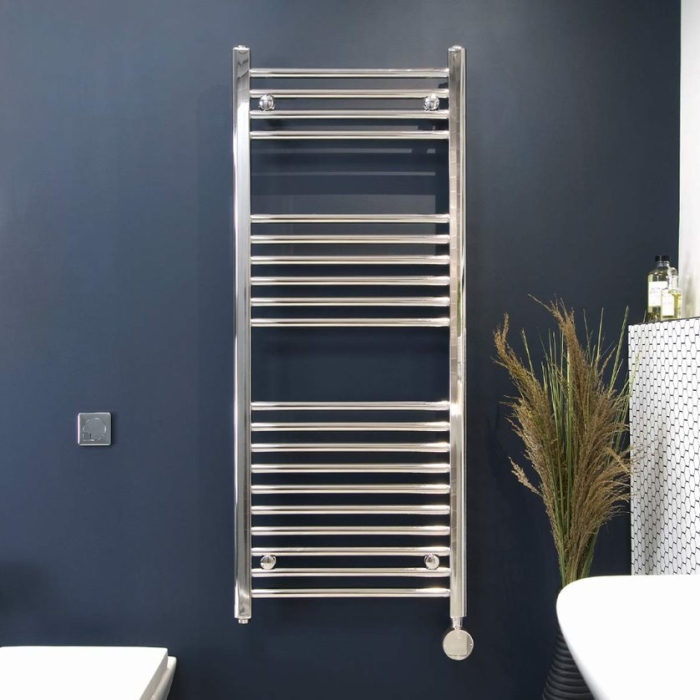 Ecostrad Fina-E iQ WiFi Electric Towel Rail - Chrome  photo