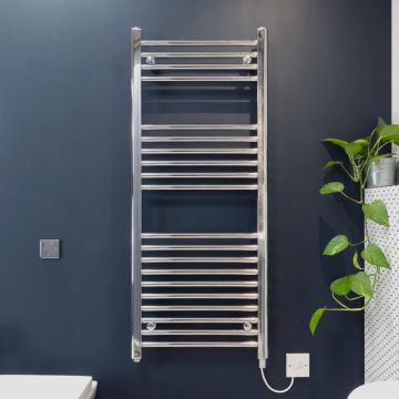 Ecostrad Fina-E Electric Towel Rail - Chrome
