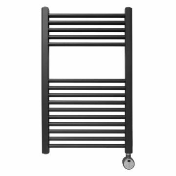Ecostrad Fina-E Thermostatic Electric Towel Rail - Anthracite 200w (500 x 800mm)