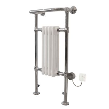 Ecostrad Allerton iQ WiFi Traditional Electric Towel Rail - Chrome 300w (952 x 479mm)