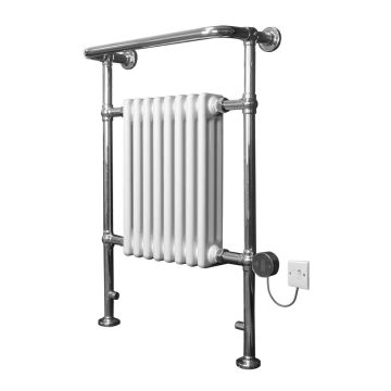 Ecostrad Allerton iQ WiFi Traditional Electric Towel Rail - Chrome 600w (952 x 659mm)