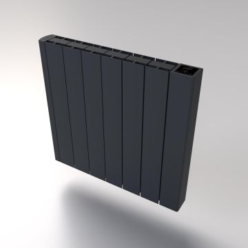 Ecostrad iQ Ceramic WiFi Controlled Electric Radiator - Black 1800w