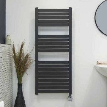 Ecostrad Scala Thermostatic Electric Towel Rail - Anthracite 