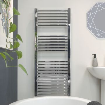 Ecostrad Cube Electric Towel Rail - Chrome