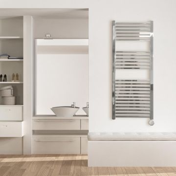 Ecostrad Cube Bluetooth Electric Towel Rail - Chrome