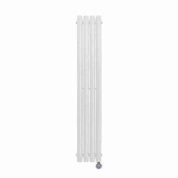Ecostrad Allora Vertical Designer Electric Radiator - White Double Panel 1200w (236 x 1600mm)