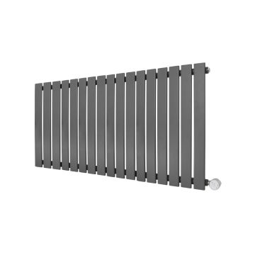 Ecostrad Ascoli Designer Electric Radiator - Anthracite 1000w (1190 x 635mm)