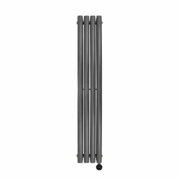 Ecostrad Allora iQ WiFi Vertical Designer Electric Radiator - Anthracite 800w (236 x 1780mm)