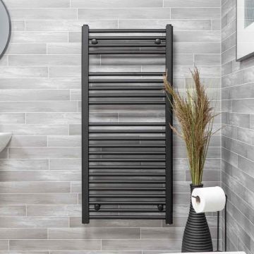 Ecostrad Fina-E Electric Towel Rail - Anthracite