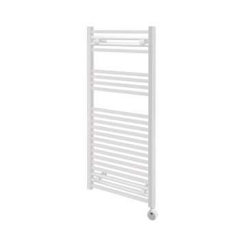 Ecostrad Fina-E Thermostatic Electric Towel Rail - White 400w (500 x 1100mm)