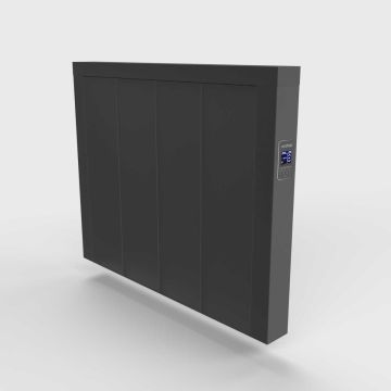 Ecostrad Icon iQ WiFi Controlled Horizontal Electric Radiator – Anthracite 1000w