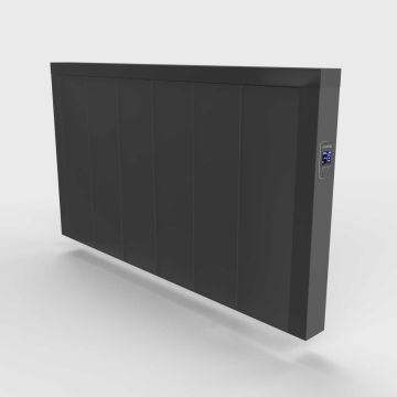 Ecostrad Icon iQ WiFi Controlled Horizontal Electric Radiator – Anthracite 1500w