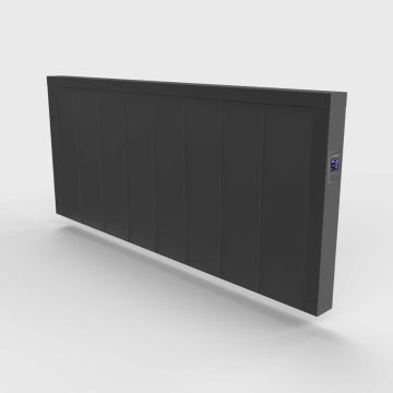 Ecostrad Icon iQ WiFi Controlled Horizontal Electric Radiator – Anthracite 2000w
