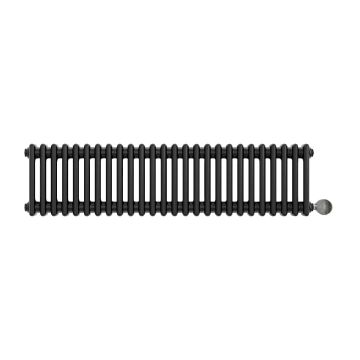Ecostrad Allerton iQ WiFi Low Triple Column Electric Radiator - Anthracite 1200w (1190 x 300mm)