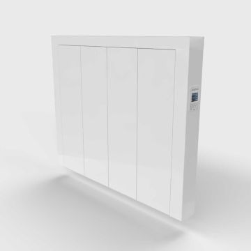Ecostrad Icon iQ WiFi Controlled Horizontal Electric Radiator – White 1000w