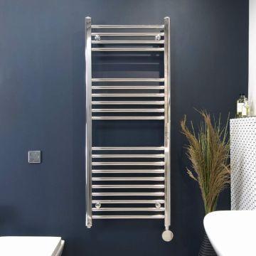 Ecostrad Fina-E iQ WiFi Electric Towel Rail - Chrome 