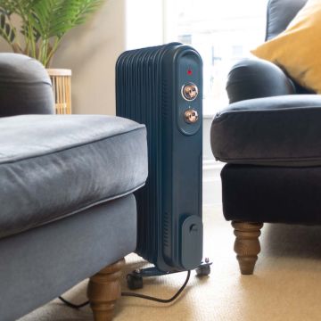 Moda Jazz Oil Filled Portable Radiator – Blue 2000w