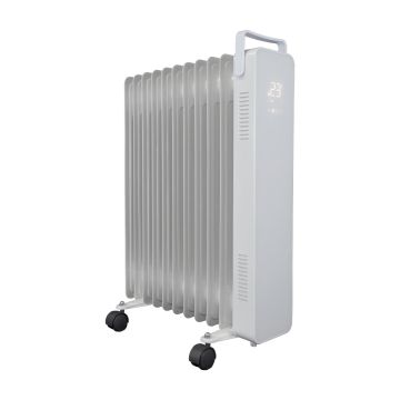 Moda Nexus WiFi Oil Filled Portable Radiator – White 2500w