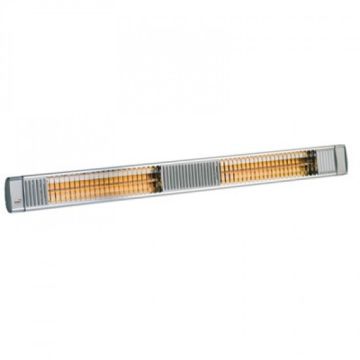 Burda Term 2000 IP67 Double Infrared Patio Heater - Silver 4kW