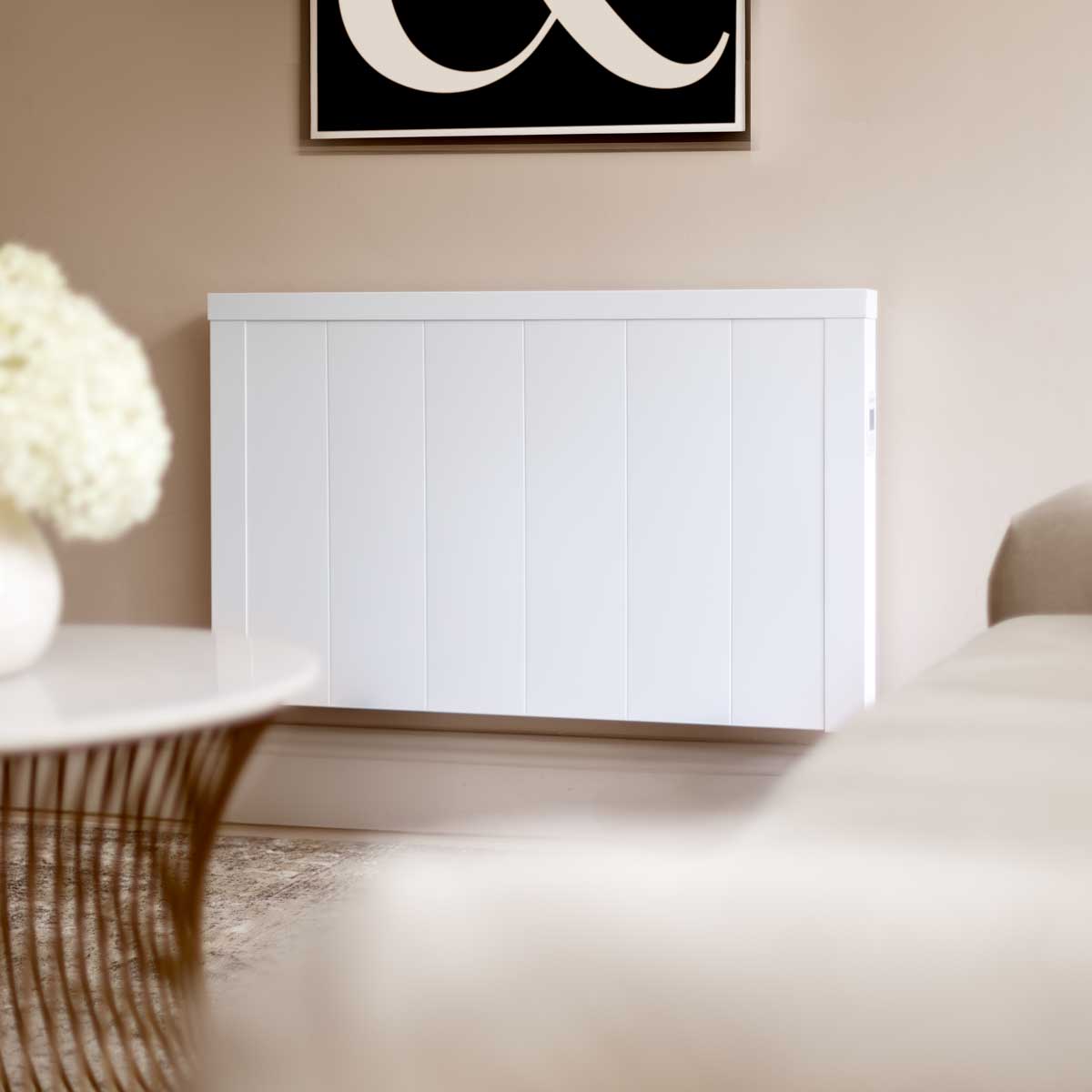 Ecostrad Icon iQ WiFi Controlled Horizontal Electric Radiators – White