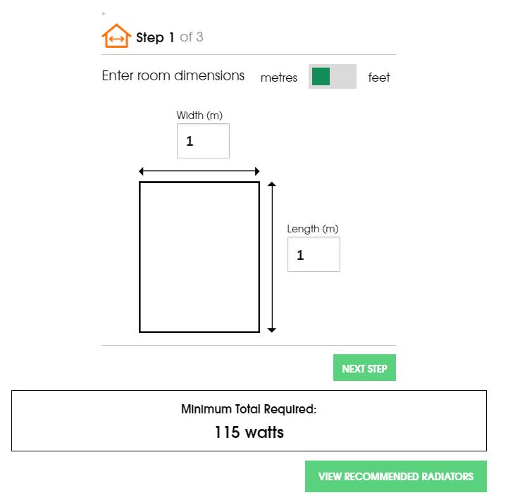 Our electric radiator calculator